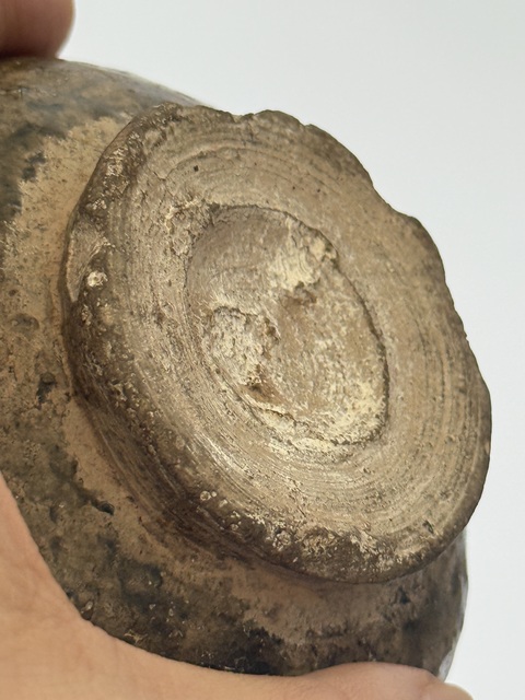 古玩陶瓷原始青瓷s紋雙系水盂真品鑒賞圖