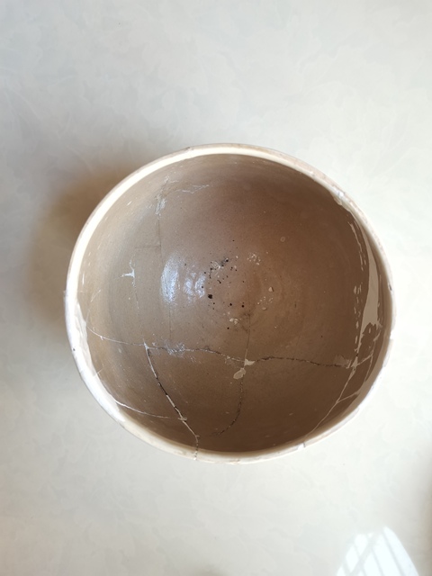 古玩陶瓷登封窯白釉線條缽拍賣,當前價格0元