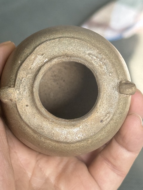 古玩陶瓷五代越窯雙系罐真品鑒賞圖