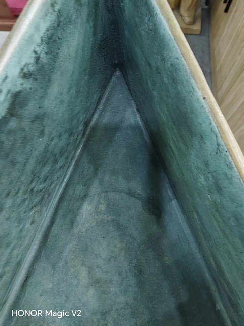 古玩陶瓷道光細路粉彩人物三角洗真品鑒賞圖