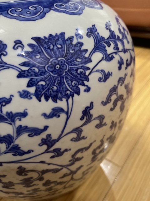 古玩陶瓷青花罐真品鑒賞圖