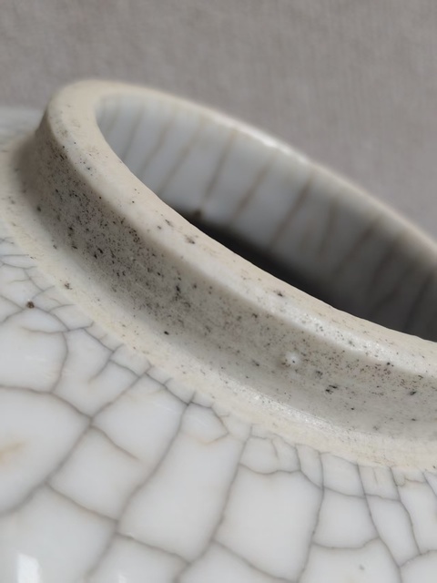 古玩陶瓷哥釉冬瓜罐真品鑒賞圖