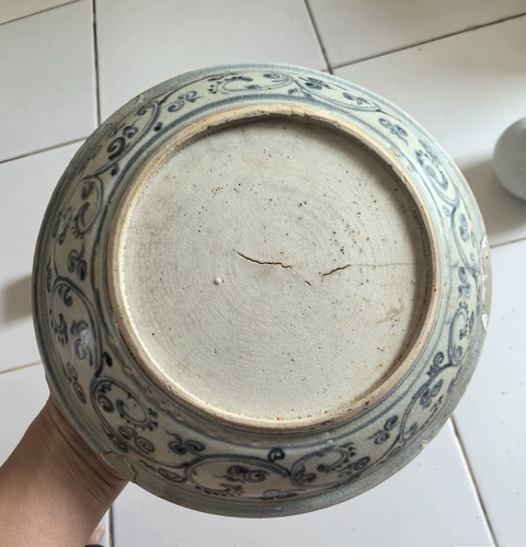 古玩陶瓷宣德青花鳳紋盤標(biāo)本真品鑒賞圖
