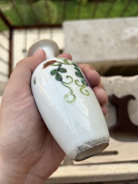 古玩陶瓷粉彩瓶真品鑒賞圖