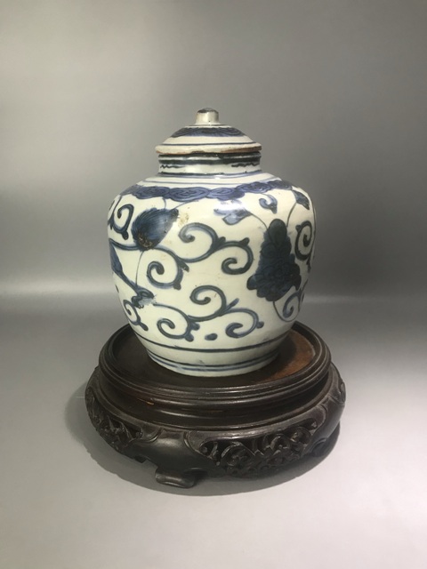 古玩陶瓷事事如意蓋罐真品鑒賞圖