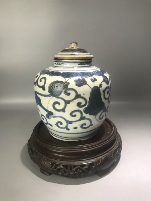 古玩陶瓷事事如意蓋罐真品鑒賞圖