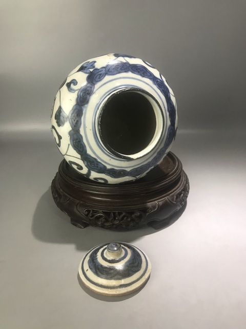 古玩陶瓷事事如意蓋罐真品鑒賞圖