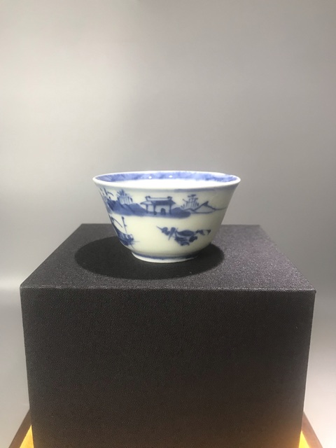 古玩陶瓷(精品馬蹄杯)清·康熙·山水人物垂釣圖-馬蹄杯拍賣,當(dāng)前價(jià)格854元