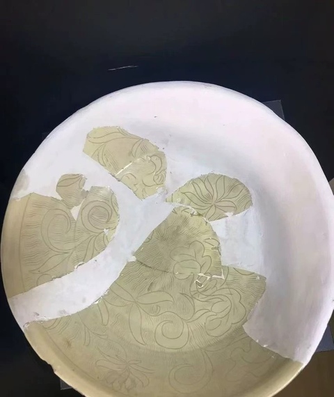 古玩陶瓷宋金時期刻劃花大碗真品鑒賞圖
