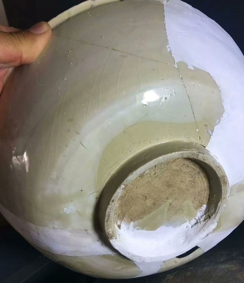 古玩陶瓷宋金時期刻劃花大碗真品鑒賞圖