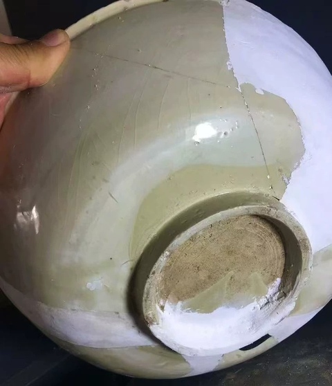 古玩陶瓷宋金時期刻劃花大碗真品鑒賞圖