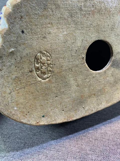 古玩陶瓷五子鬧佛粉彩塑像真品鑒賞圖