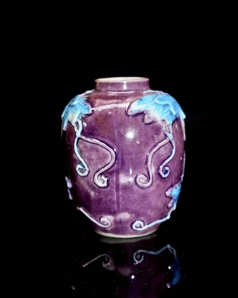 古玩陶瓷民國素三彩真品鑒賞圖