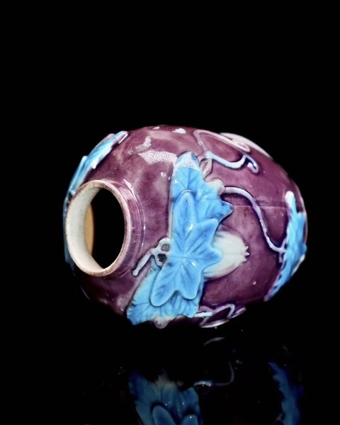 古玩陶瓷民國素三彩真品鑒賞圖