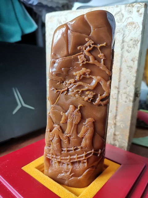 古玩雜項閑章：同山壽真品鑒賞圖