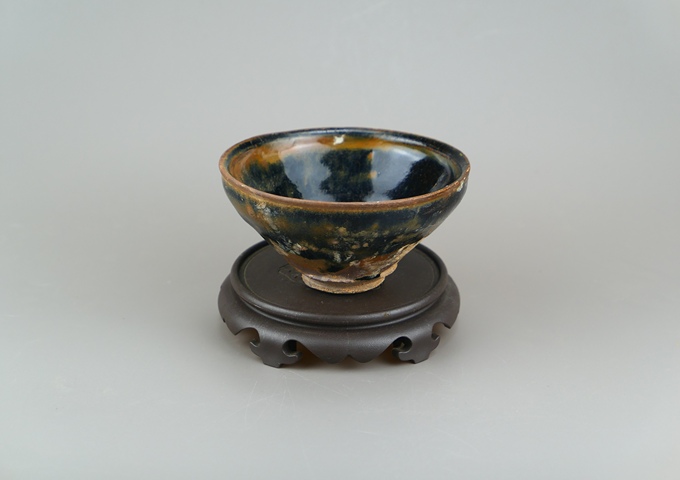 古玩陶瓷南宋.建窯芝麻釉茶盞(高級茶器)拍賣,當(dāng)前價(jià)格418元