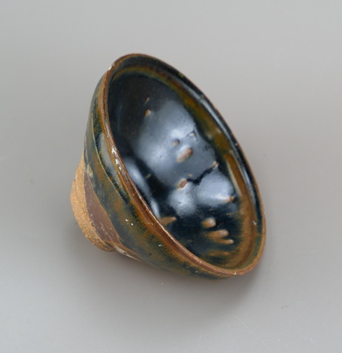古玩陶瓷南宋.建窯芝麻釉茶盞(高級茶器)拍賣,當(dāng)前價(jià)格418元