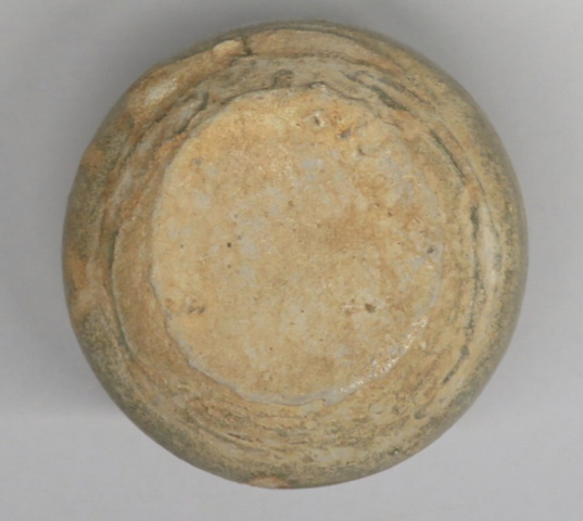 古玩陶瓷越窯青瓷渣斗真品鑒賞圖