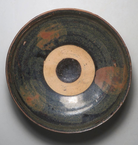 古玩陶瓷黑釉鐵銹斑紋碗真品鑒賞圖