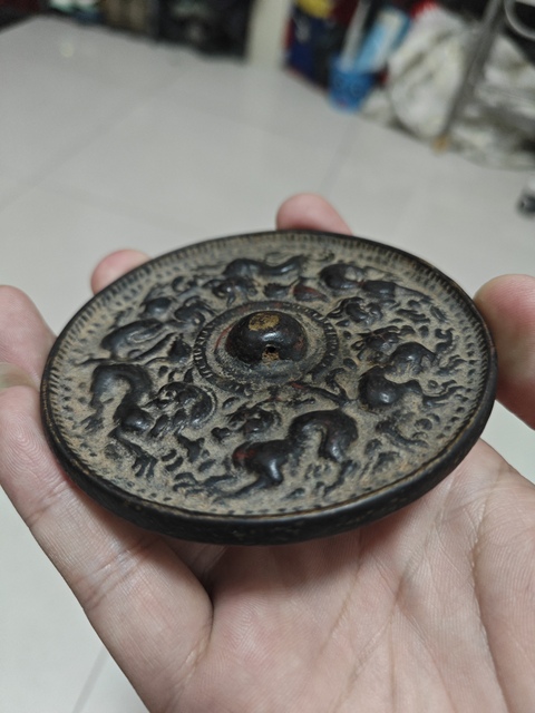 古玩銅器銅鏡真品鑒賞圖