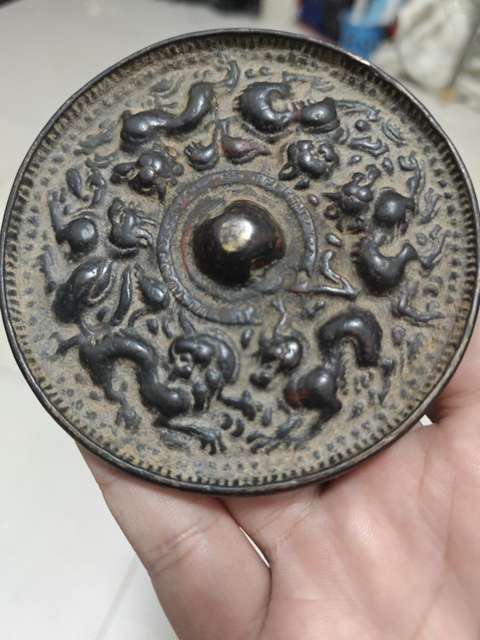 古玩銅器銅鏡真品鑒賞圖