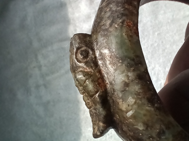古玩玉器仿古做舊玉手鐲真品鑒賞圖