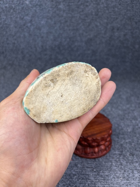 古玩陶瓷乾隆粉彩觀音塑像真品鑒賞圖