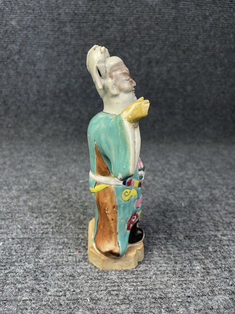 古玩陶瓷粉彩人物塑像拍賣，當前價格1088元