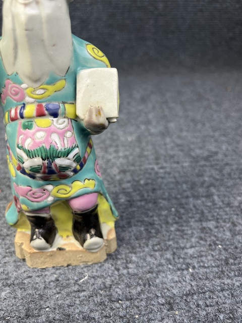 古玩陶瓷粉彩人物塑像拍賣，當前價格1088元
