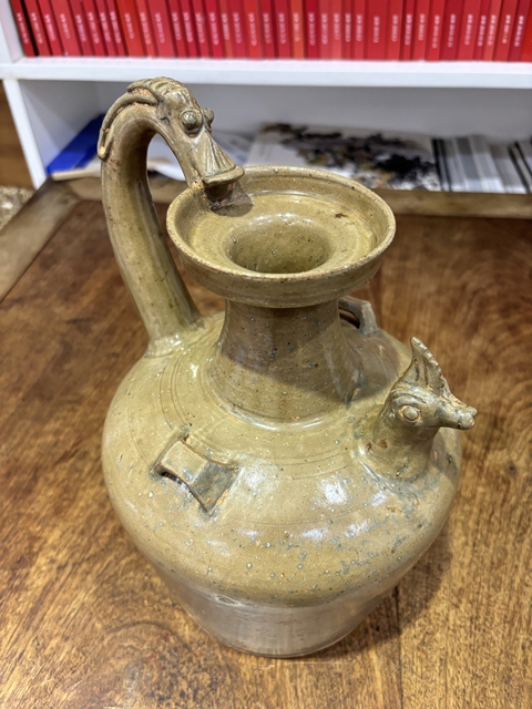 古玩陶瓷雞首執壺真品鑒賞圖