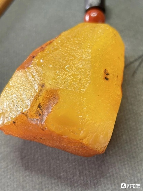 古玩玉器天然蜜蠟掛件真品鑒賞圖