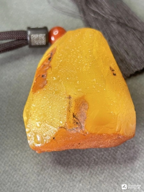 古玩玉器天然蜜蠟掛件真品鑒賞圖