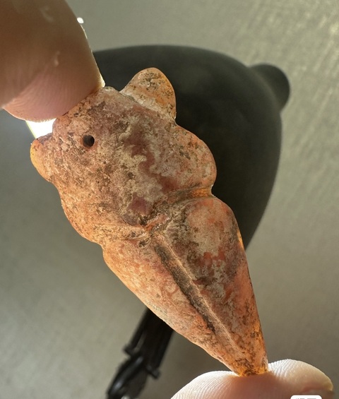 古玩玉器仿古做舊玉蟬型件真品鑒賞圖