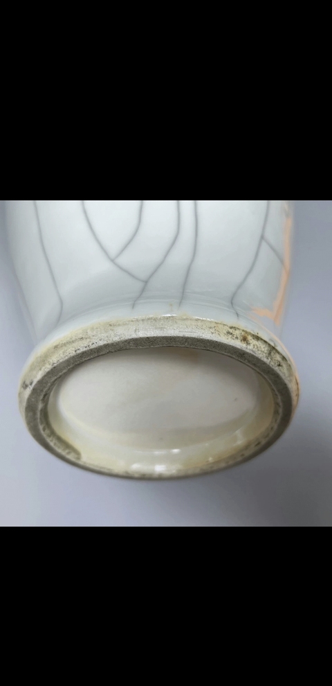 古玩陶瓷官釉瓶真品鑒賞圖