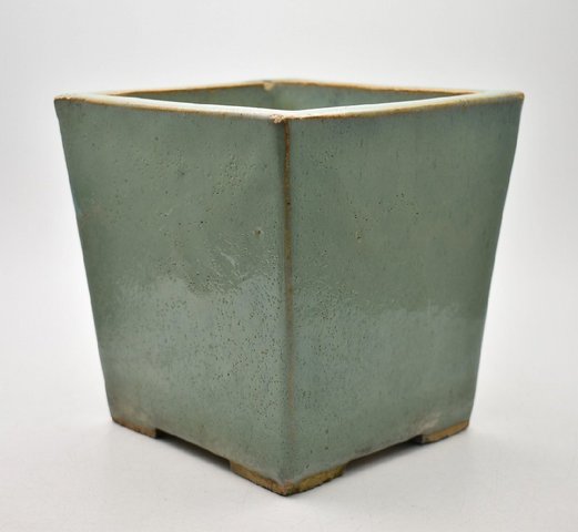 古玩陶瓷宜鈞釉花盆真品鑒賞圖