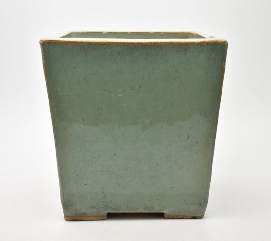 古玩陶瓷宜鈞釉花盆真品鑒賞圖
