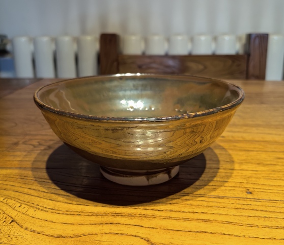 古玩陶瓷定窯系紫金釉茶碗真品鑒賞圖