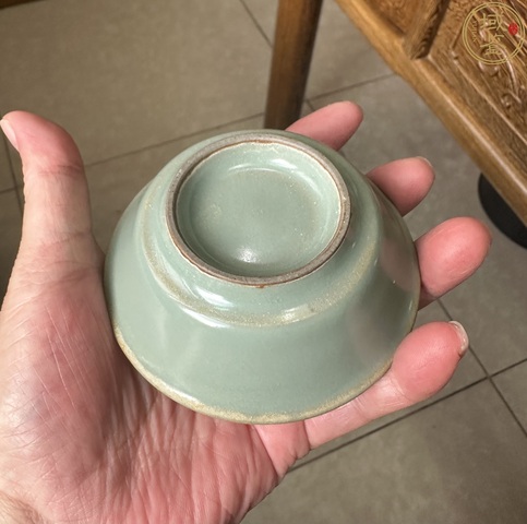 古玩陶瓷龍泉青瓷直壁洗真品鑒賞圖