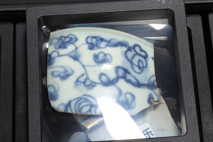 古玩陶瓷明·青花瓷片標本一組真品鑒賞圖