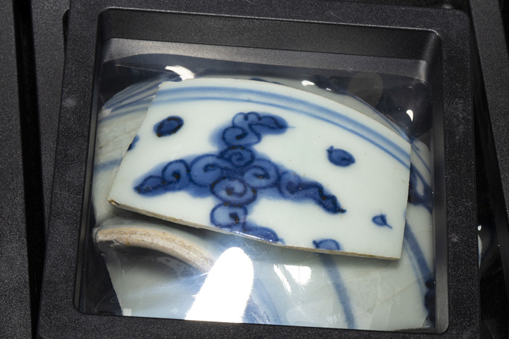 古玩陶瓷明·青花瓷片標本一組真品鑒賞圖