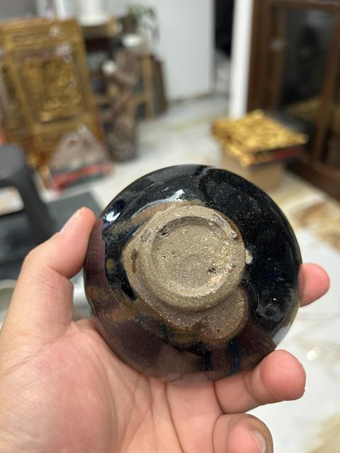 古玩陶瓷建窯兔毫茶盞真品鑒賞圖
