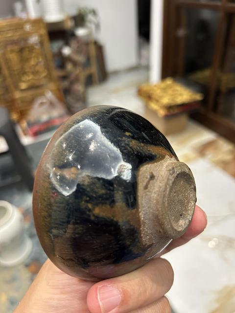 古玩陶瓷建窯兔毫茶盞真品鑒賞圖