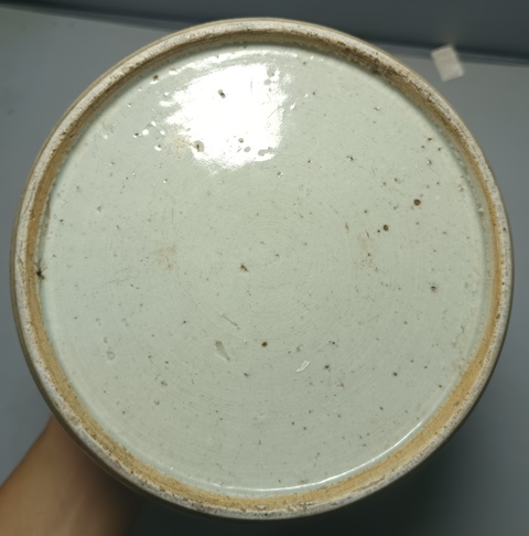 古玩陶瓷太陽花青花罐真品鑒賞圖