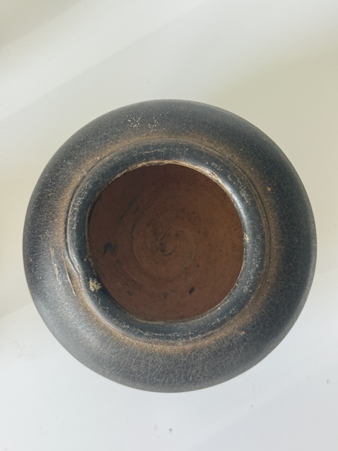 古玩陶瓷晚唐黑釉唇口罐真品鑒賞圖