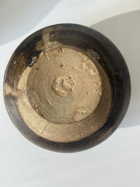 古玩陶瓷唐代黑釉侈口罐真品鑒賞圖