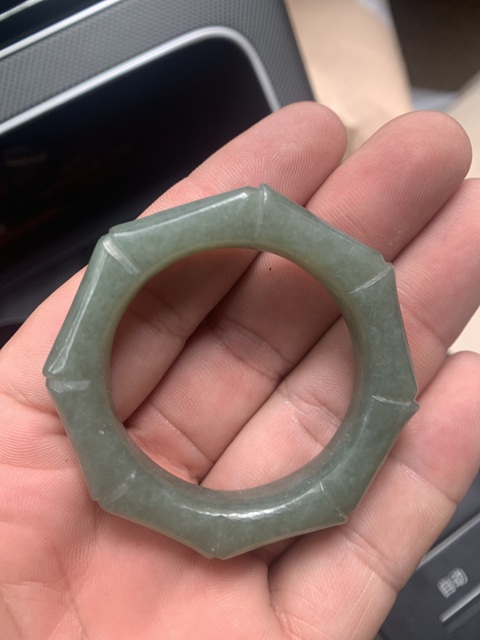 古玩玉器和田玉雕“竹節(jié)環(huán)”真品鑒賞圖