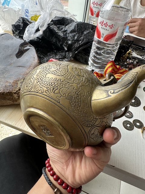 古玩銅器銅壺真品鑒賞圖