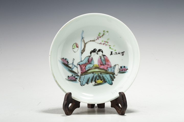 古玩陶瓷民國·粉彩桃花仕女紋盤
拍賣，當前價格0元