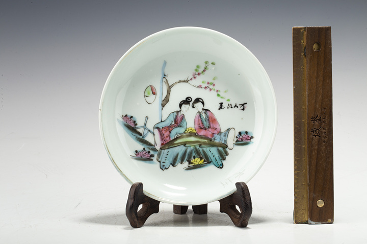 古玩陶瓷民國·粉彩桃花仕女紋盤
拍賣，當前價格0元