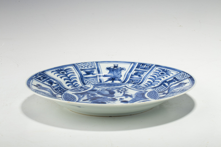古玩陶瓷清康熙·青花飛黃騰達(dá)紋盤真品鑒賞圖